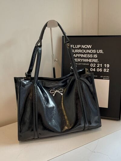 stylub PU Leather Bow Shoulder Bag