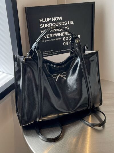 stylub PU Leather Bow Shoulder Bag