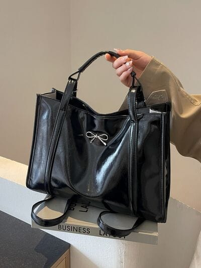 stylub PU Leather Bow Shoulder Bag