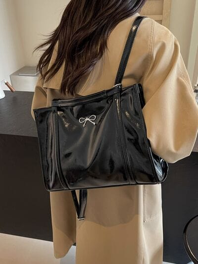 stylub PU Leather Bow Shoulder Bag