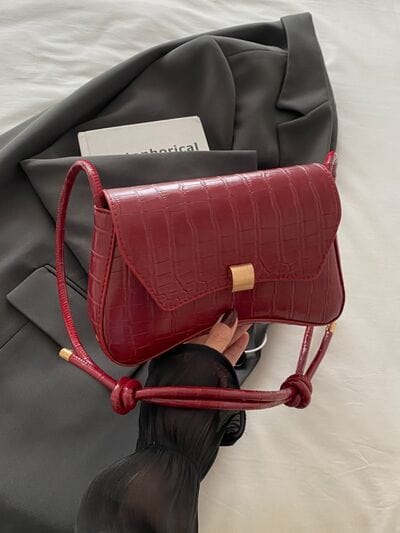stylub PU Leather Texture Crossbody Bag