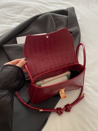 stylub PU Leather Texture Crossbody Bag