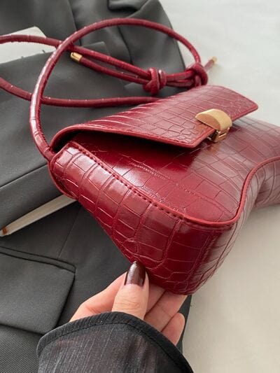 stylub PU Leather Texture Crossbody Bag