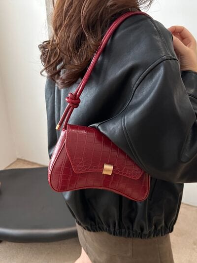 stylub PU Leather Texture Crossbody Bag