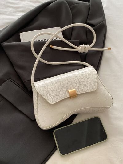 stylub PU Leather Texture Crossbody Bag