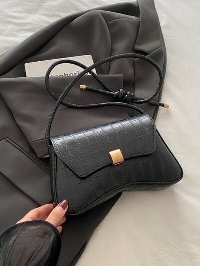 stylub PU Leather Texture Crossbody Bag