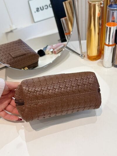 stylub PU Leather Woven Clutch