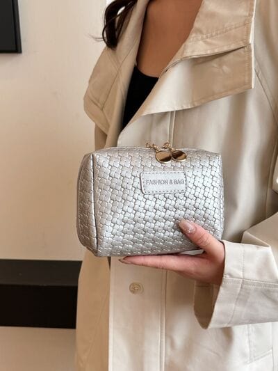 stylub PU Leather Woven Clutch