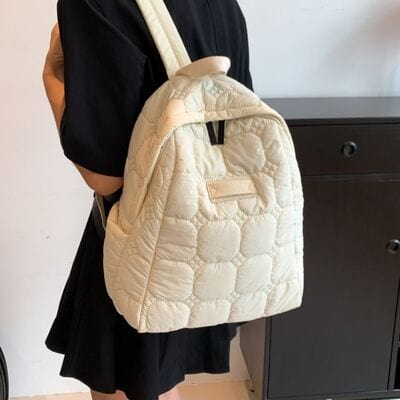 stylub Quilted Polyester Backpack Bag