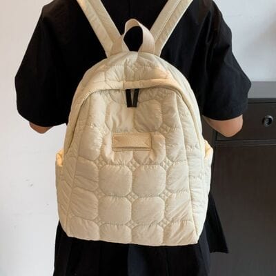 stylub Quilted Polyester Backpack Bag