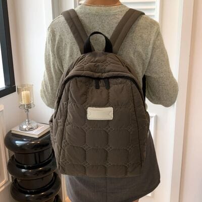 stylub Quilted Polyester Backpack Bag