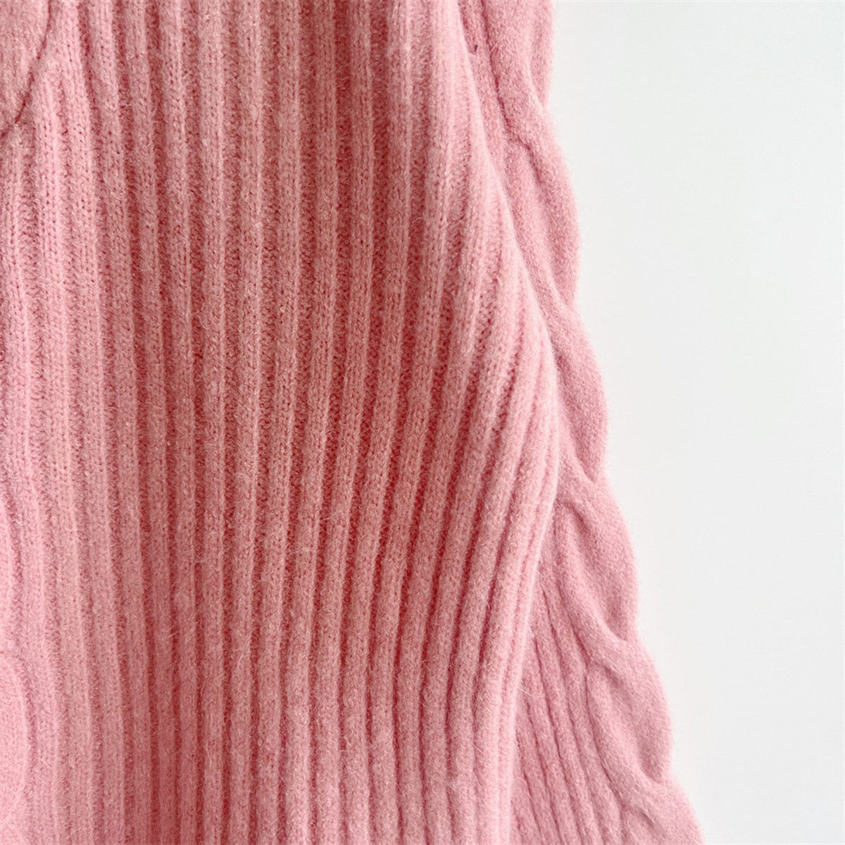 stylub Ribbed Half Zip Long Sleeve Sweater