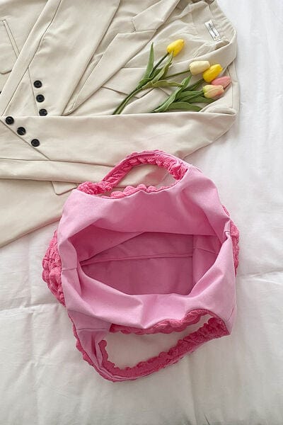 stylub Ruched Polyester Large Handbag