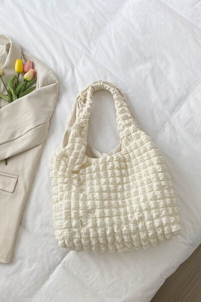 stylub Ruched Polyester Large Handbag