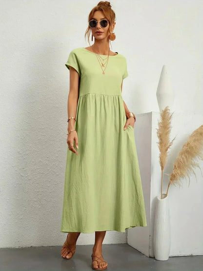 stylub Sarina™ - Lightweight Cotton Dress With Pockets