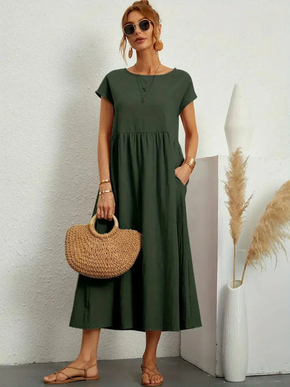 stylub Sarina™ - Lightweight Cotton Dress With Pockets