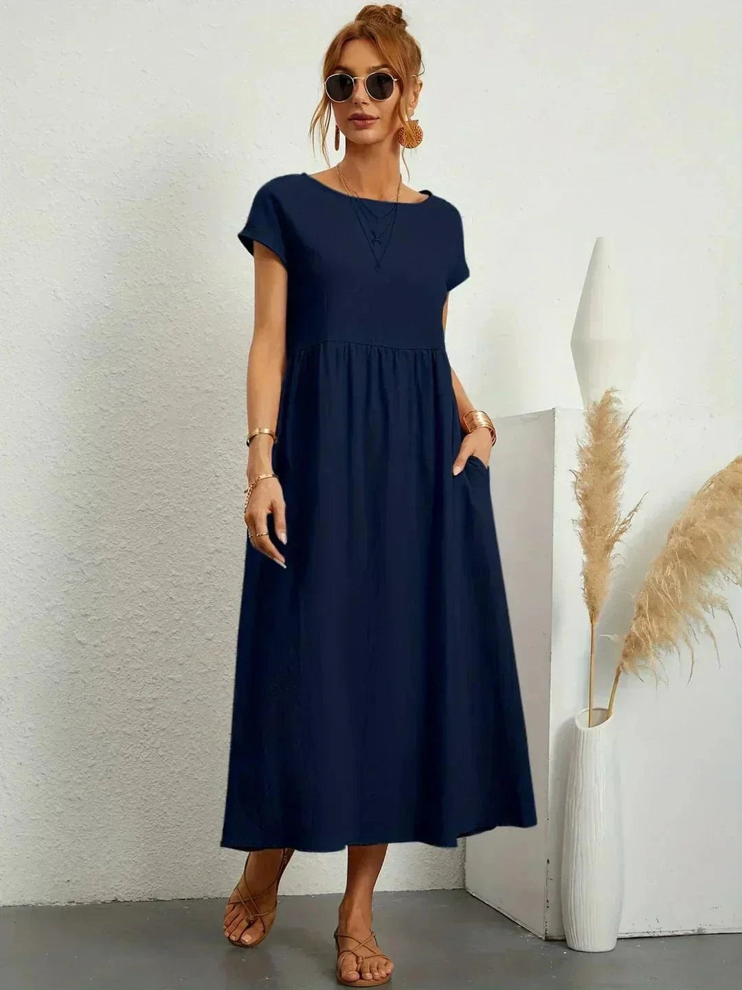 stylub Sarina™ - Lightweight Cotton Dress With Pockets