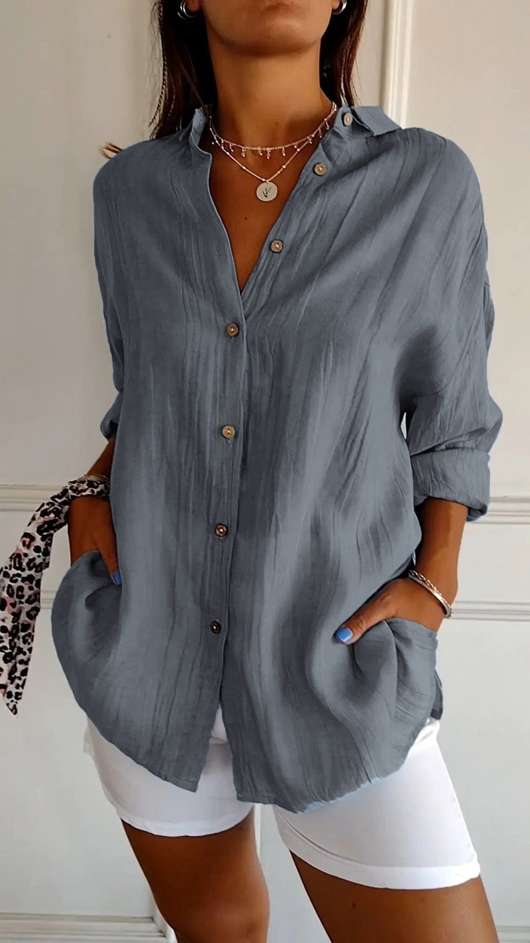 stylub Sasha™ | Elegant Pleated Shirt
