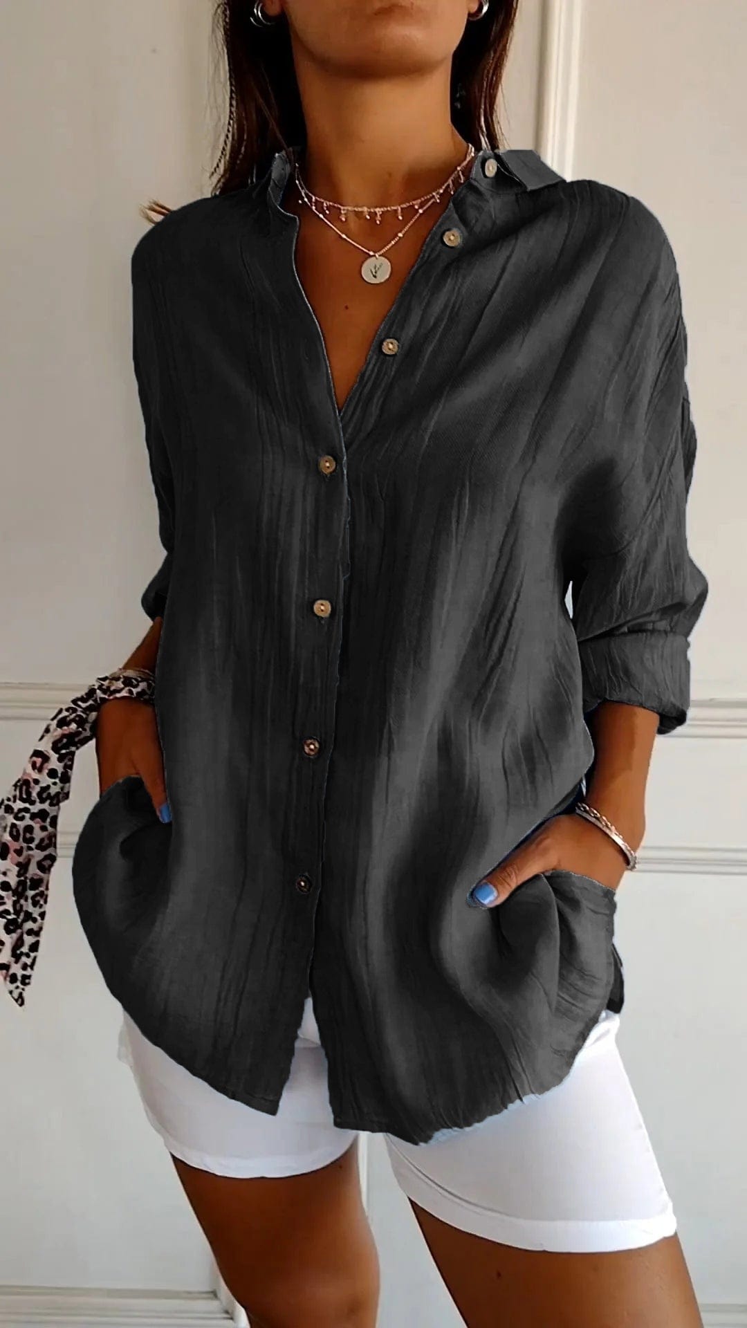 stylub Sasha™ | Elegant Pleated Shirt