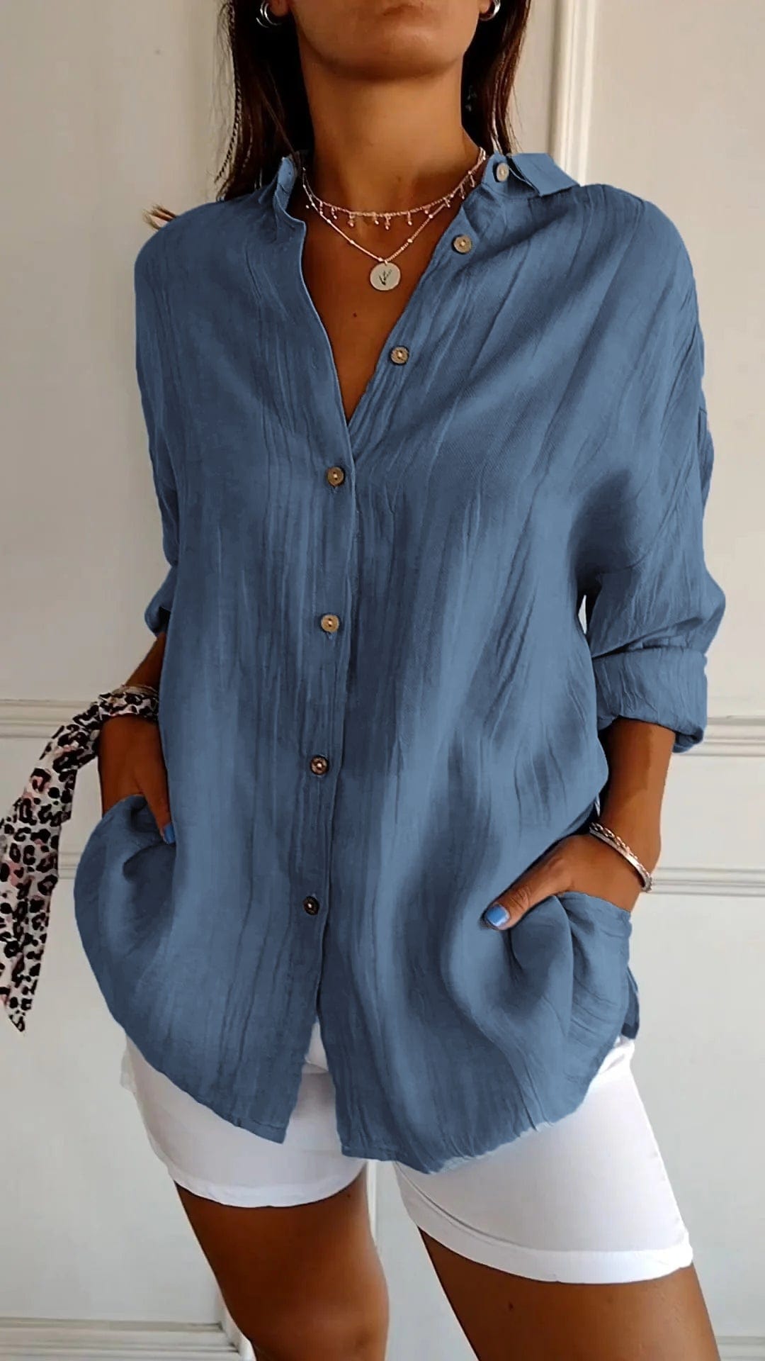 stylub Sasha™ | Elegant Pleated Shirt