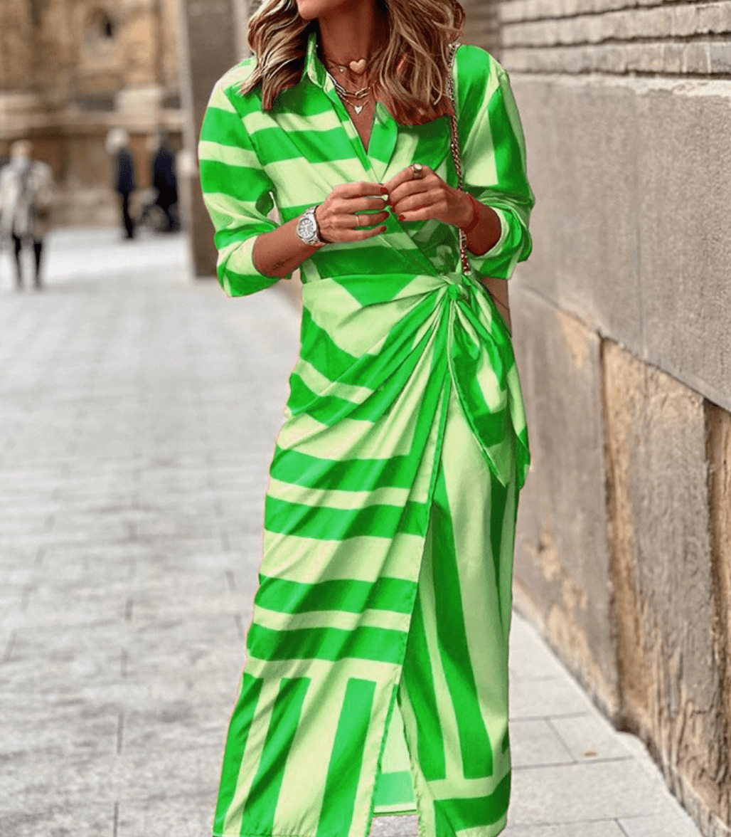 stylub Solana™ - Printed Wrap Dress
