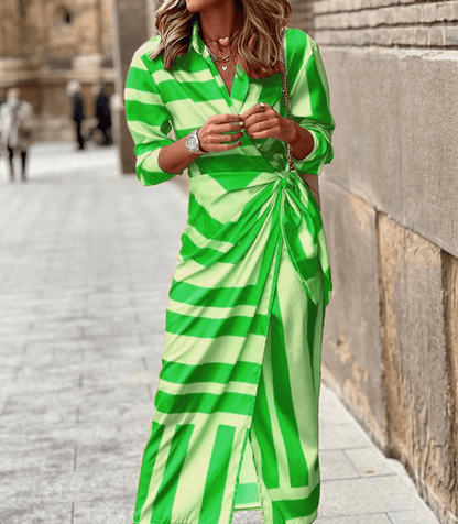 stylub Solana™ - Printed Wrap Dress