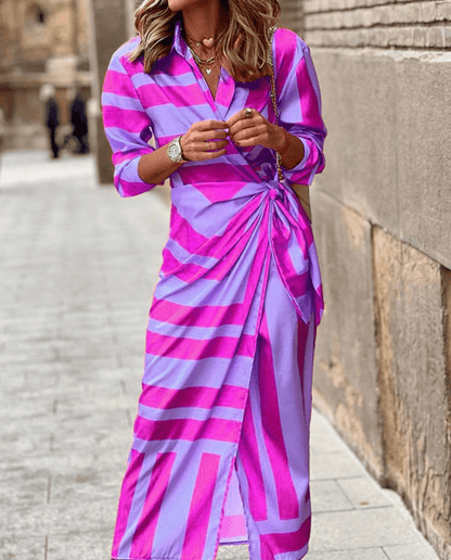 stylub Solana™ - Printed Wrap Dress