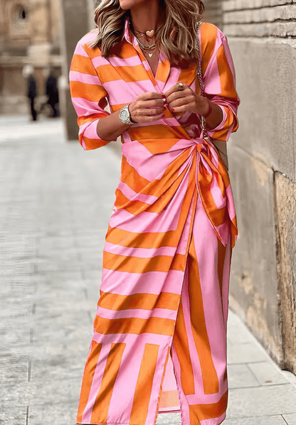 stylub Solana™ - Printed Wrap Dress
