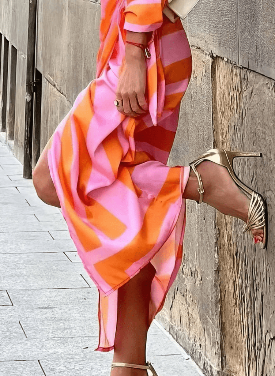 stylub Solana™ - Printed Wrap Dress