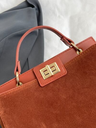 stylub Solid Color Handbag with Removable Strap