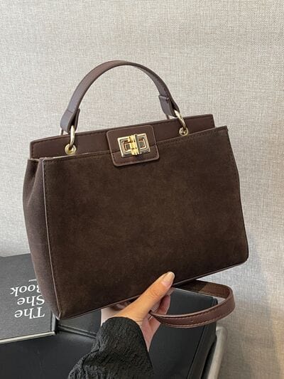 stylub Solid Color Handbag with Removable Strap