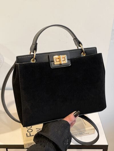 stylub Solid Color Handbag with Removable Strap