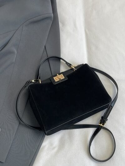 stylub Solid Color Handbag with Removable Strap