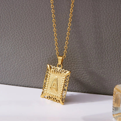 stylub Stainless Steel Alphabet Necklace for Women Best Gift