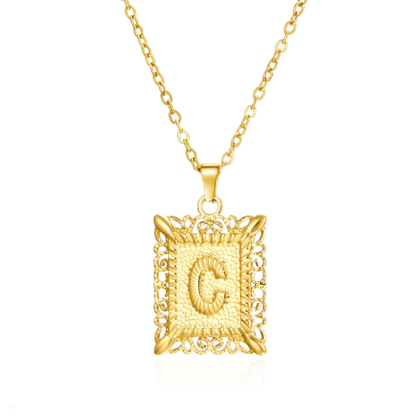 stylub Stainless Steel Alphabet Necklace for Women Best Gift