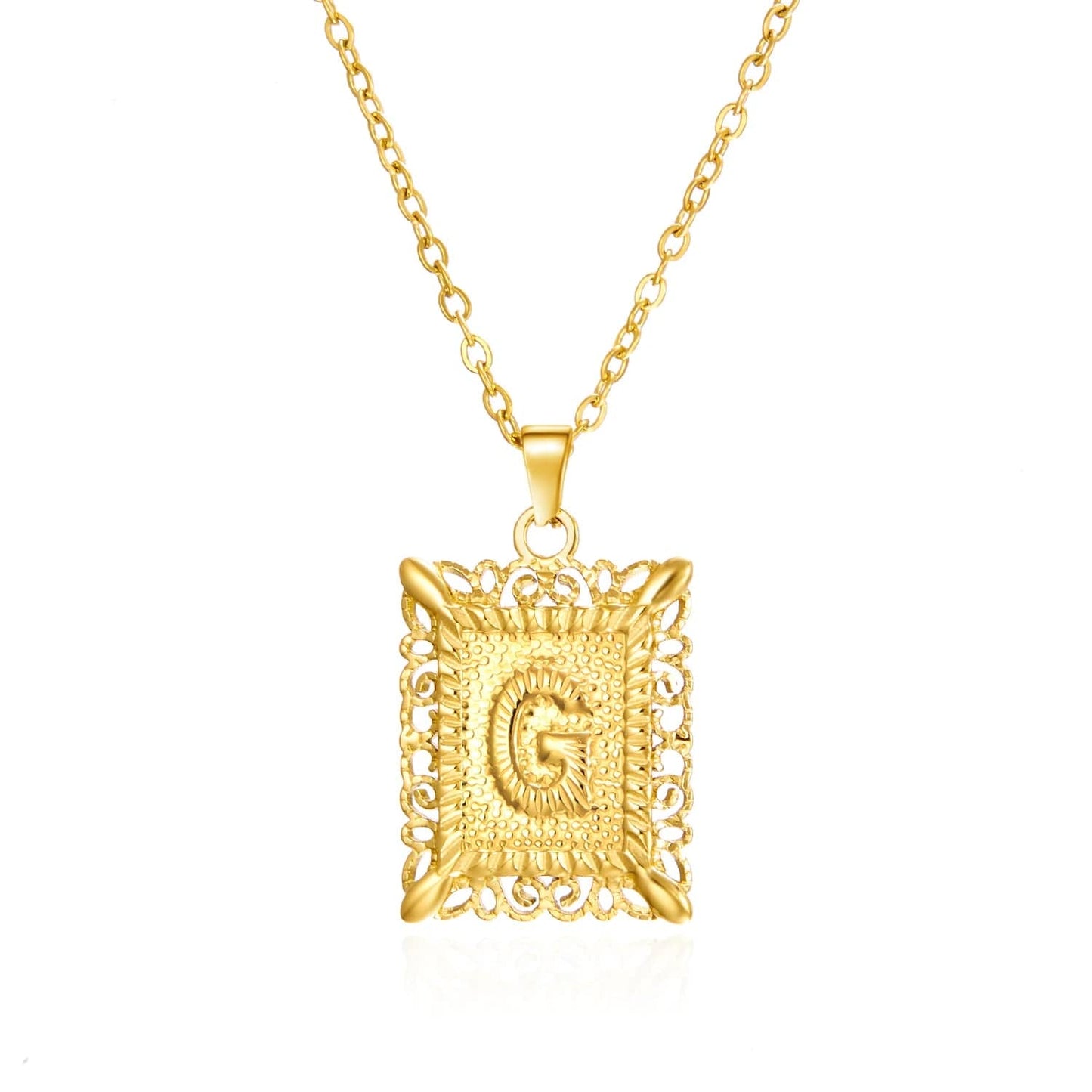 stylub Stainless Steel Alphabet Necklace for Women Best Gift