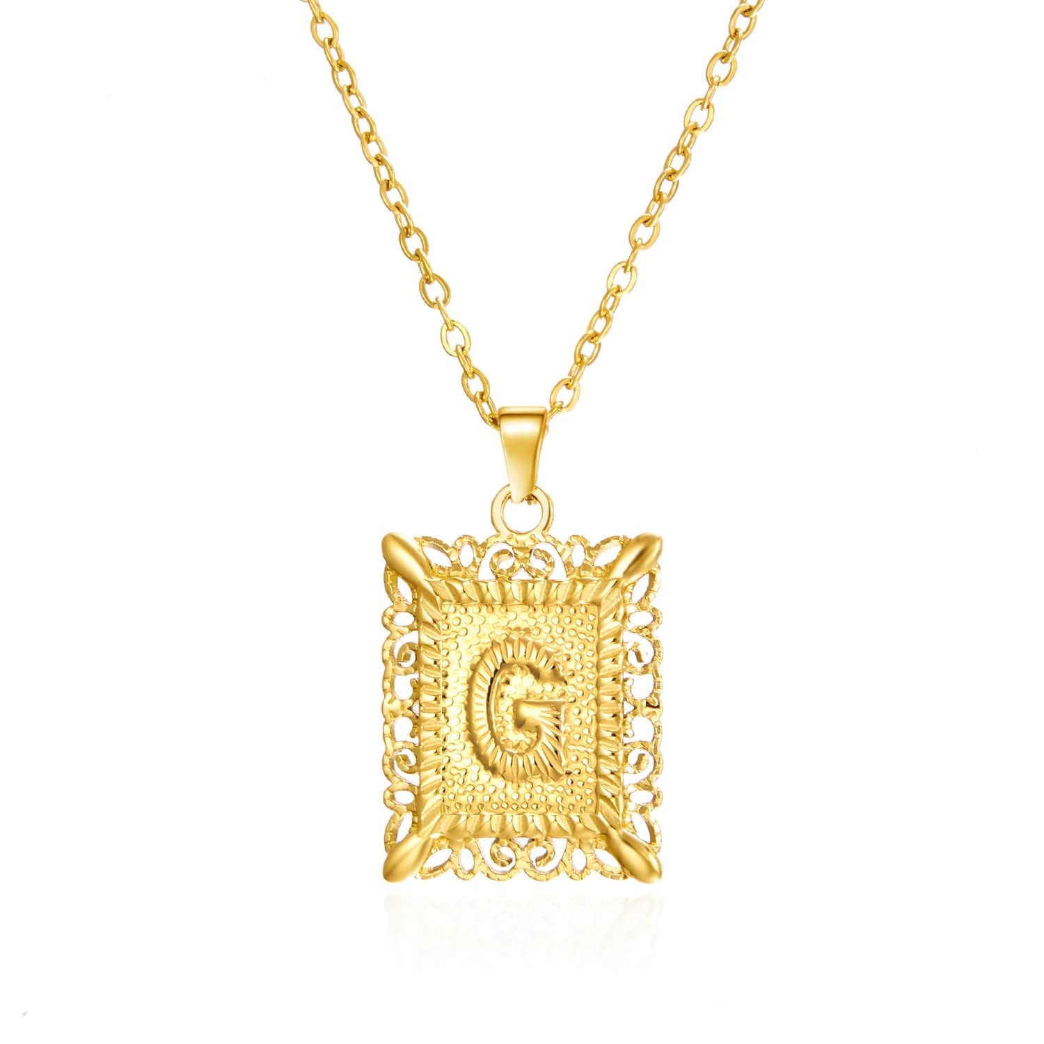 stylub Stainless Steel Alphabet Necklace for Women Best Gift