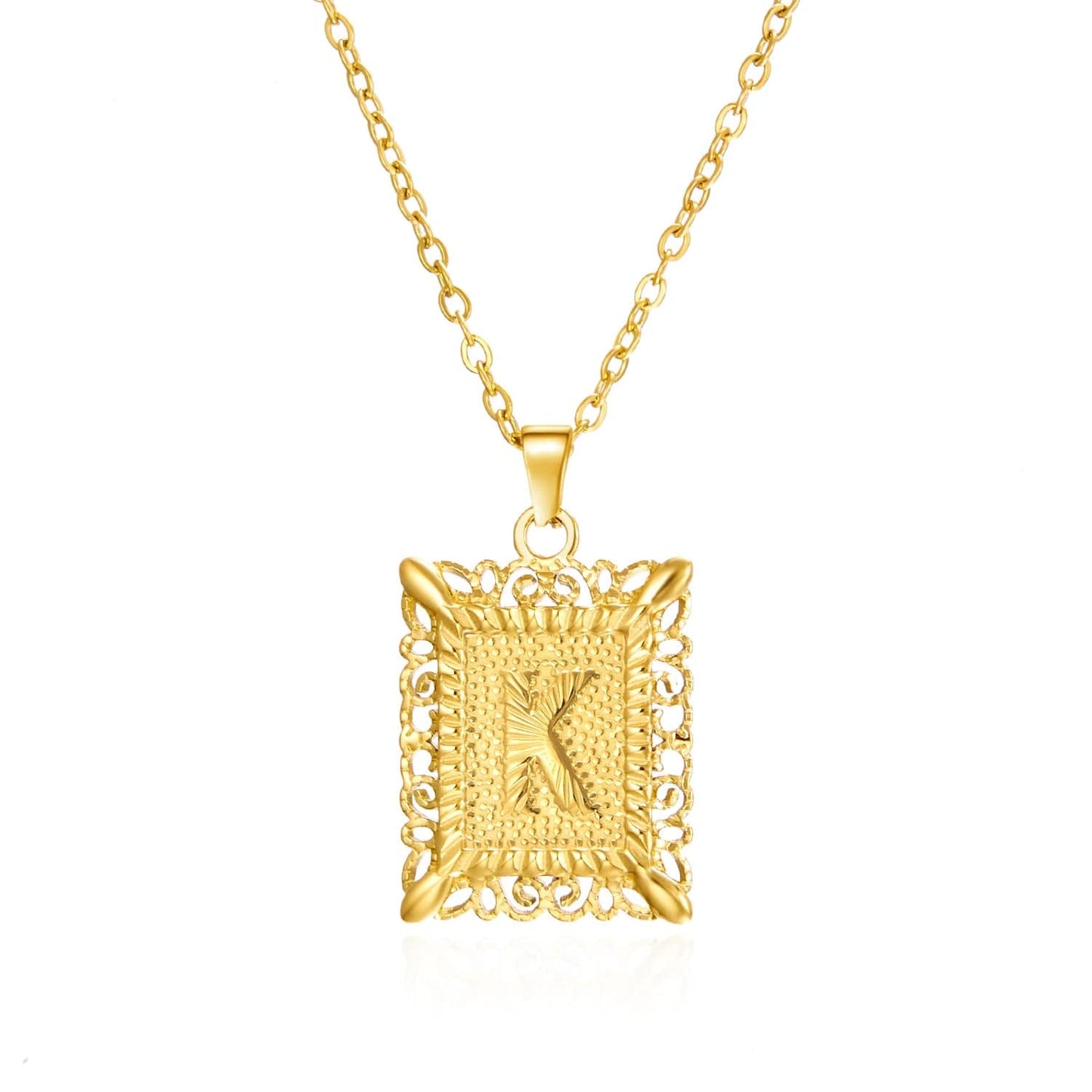 stylub Stainless Steel Alphabet Necklace for Women Best Gift