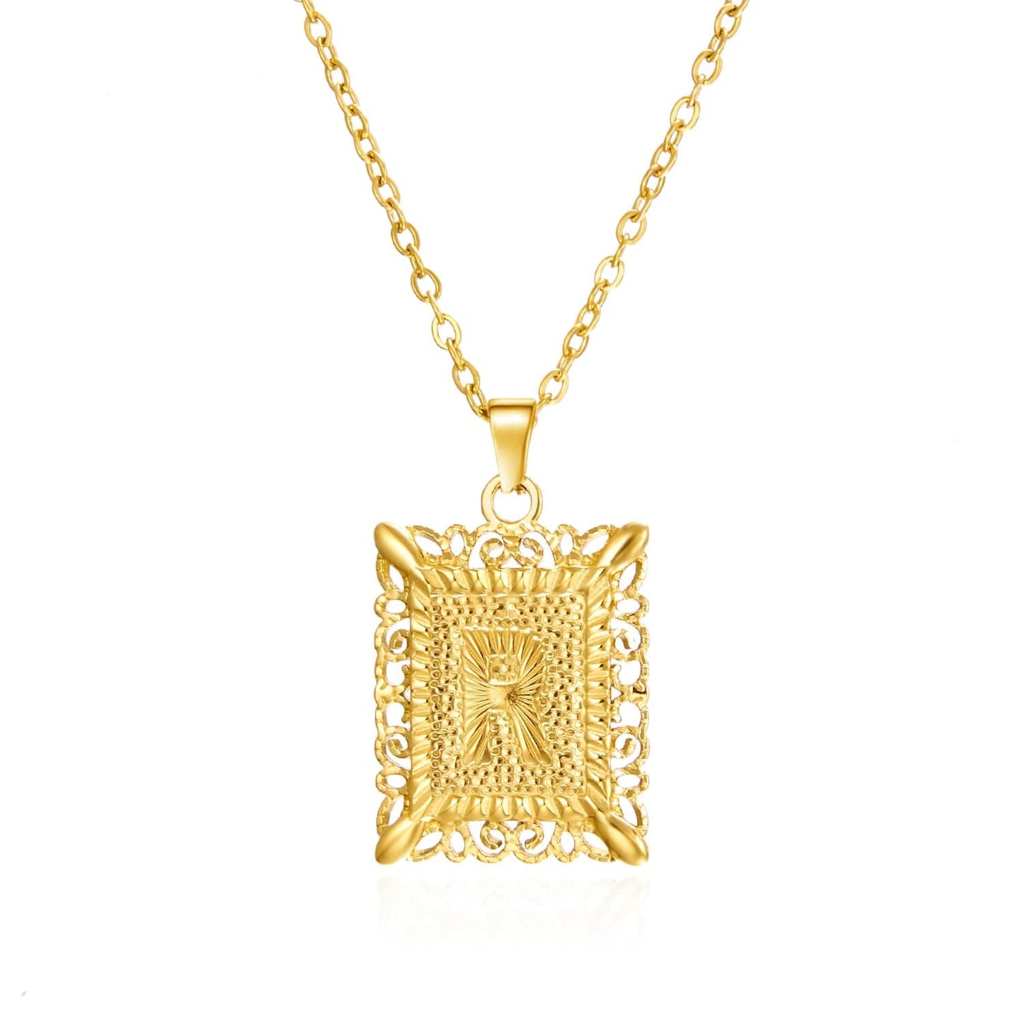 stylub Stainless Steel Alphabet Necklace for Women Best Gift