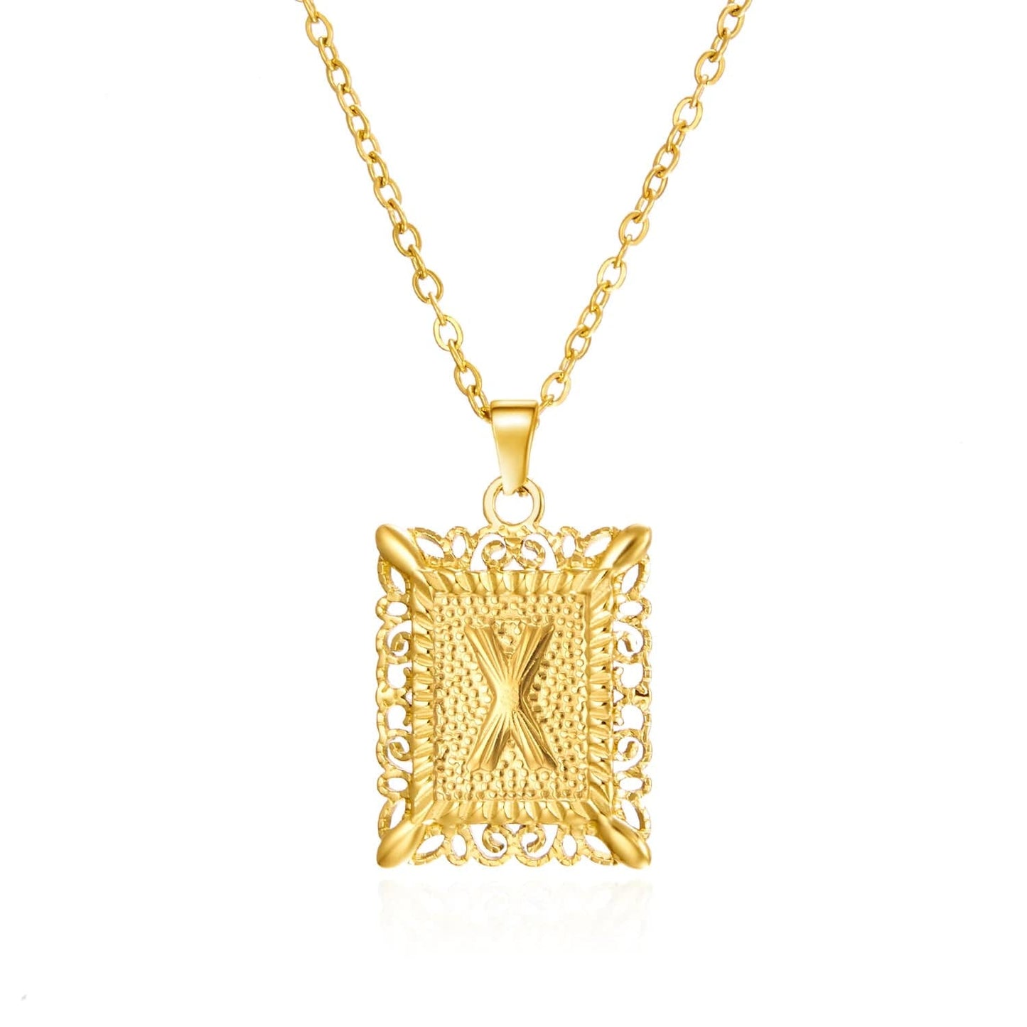 stylub Stainless Steel Alphabet Necklace for Women Best Gift