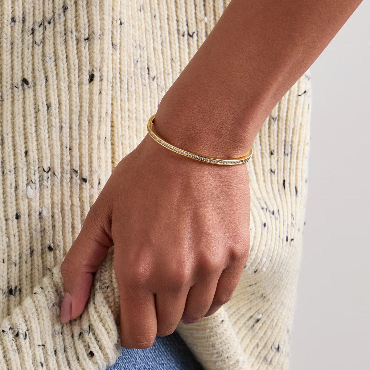 stylub Stainless Steel Inlaid Zircon Bracelet