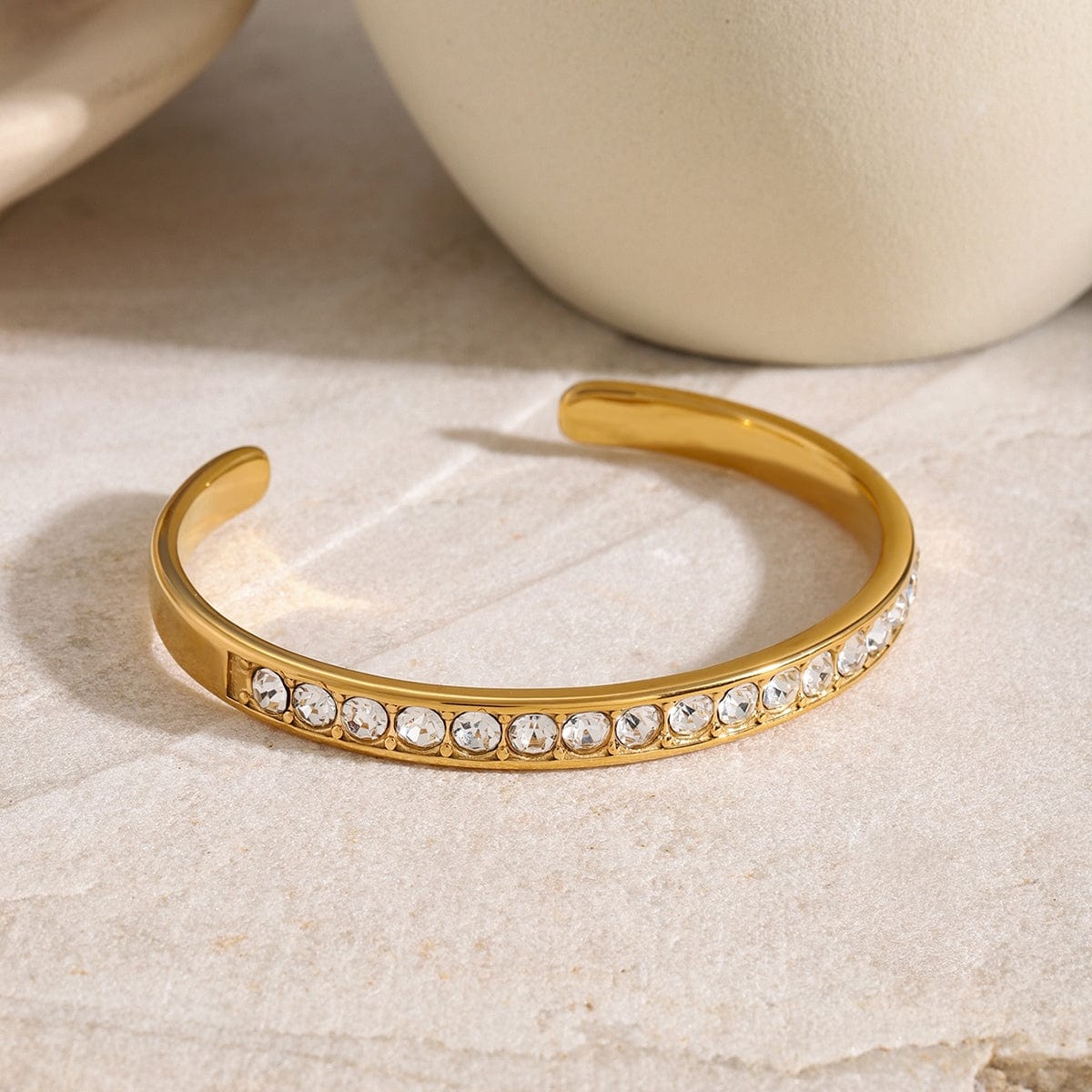 stylub Stainless Steel Inlaid Zircon Bracelet
