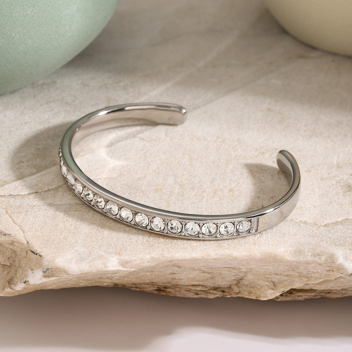 stylub Stainless Steel Inlaid Zircon Bracelet