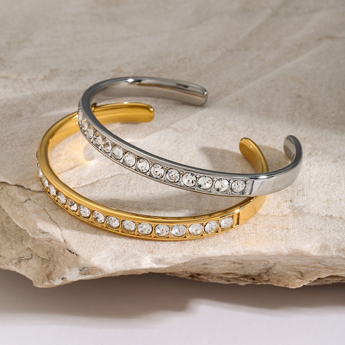 stylub Stainless Steel Inlaid Zircon Bracelet