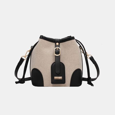 stylub Straw Braided Adjustable Strap Crossbody Bag