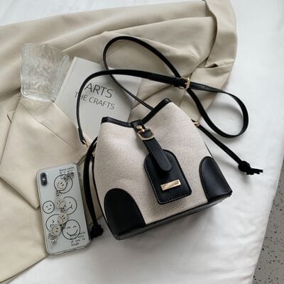 stylub Straw Braided Adjustable Strap Crossbody Bag