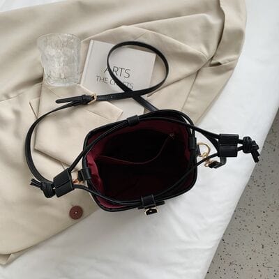 stylub Straw Braided Adjustable Strap Crossbody Bag