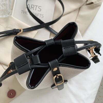 stylub Straw Braided Adjustable Strap Crossbody Bag