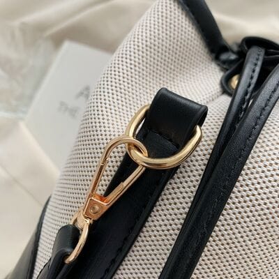 stylub Straw Braided Adjustable Strap Crossbody Bag
