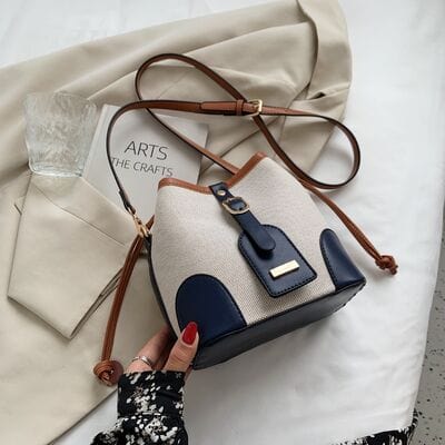 stylub Straw Braided Adjustable Strap Crossbody Bag